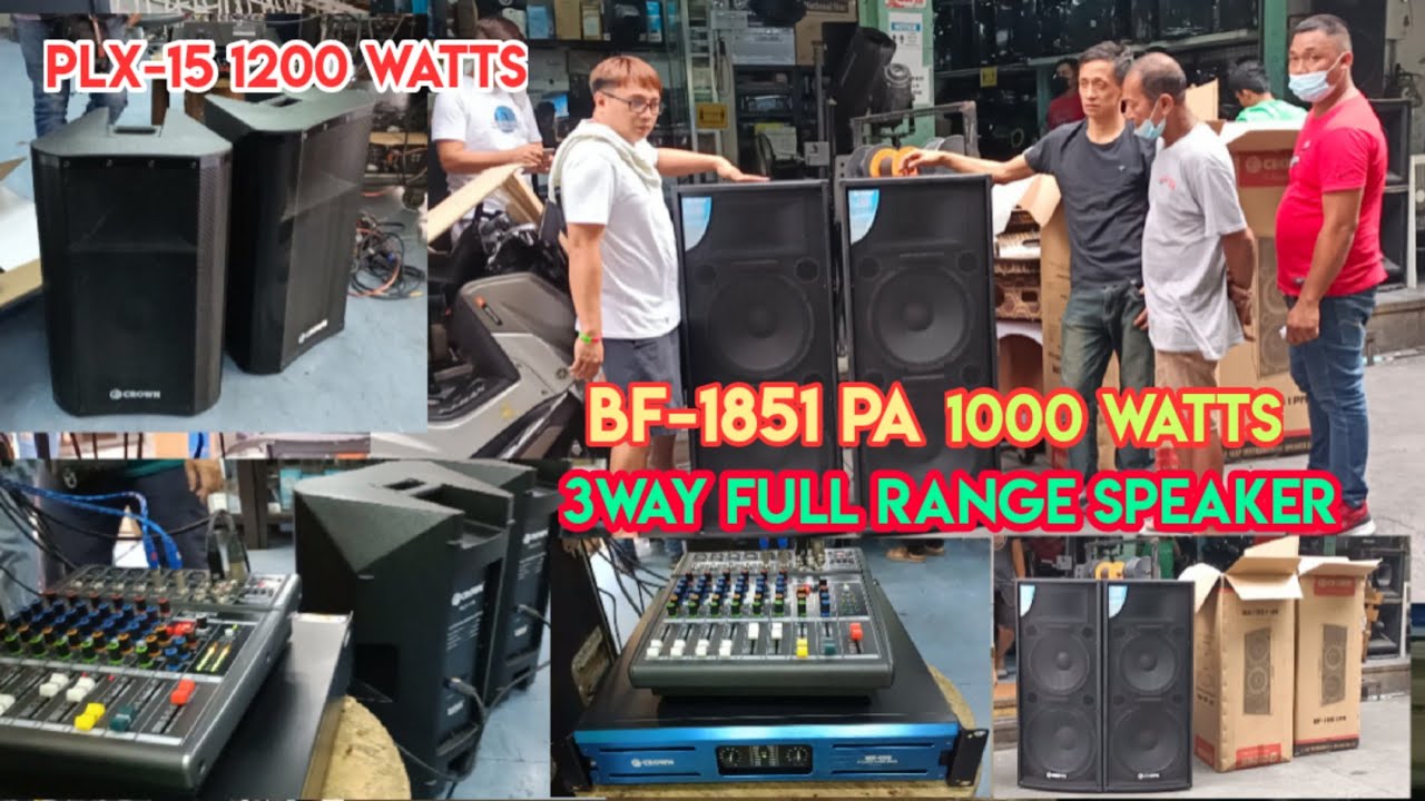 Crown BF-1851 PA // PLX-15 // MK-600 // MS-610FX Sound test bound to Pangasinan