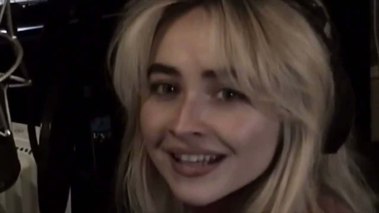 Sabrina Carpenter during the making of 
