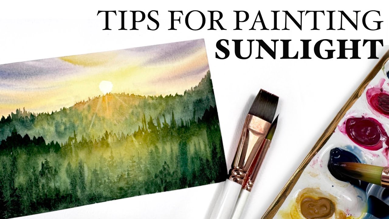Tips For Painting Sunlight With Watercolour!
