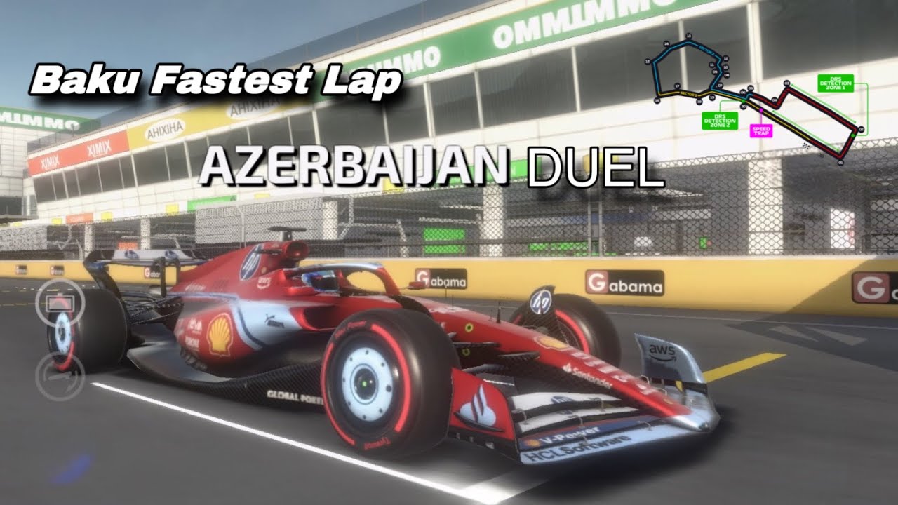 Azerbaijan fastest lap ONLINE DUEL MONOPOSTO!!Little kiss on wall🫣 #formula1 #azerbaijangp #2024