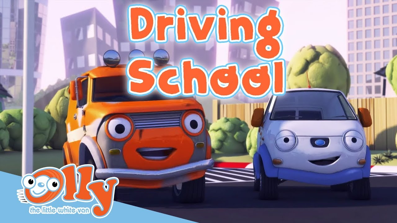 Cars for Kids - Driving School | Transport for Kids | Olly the Little White Van | Full Episode
