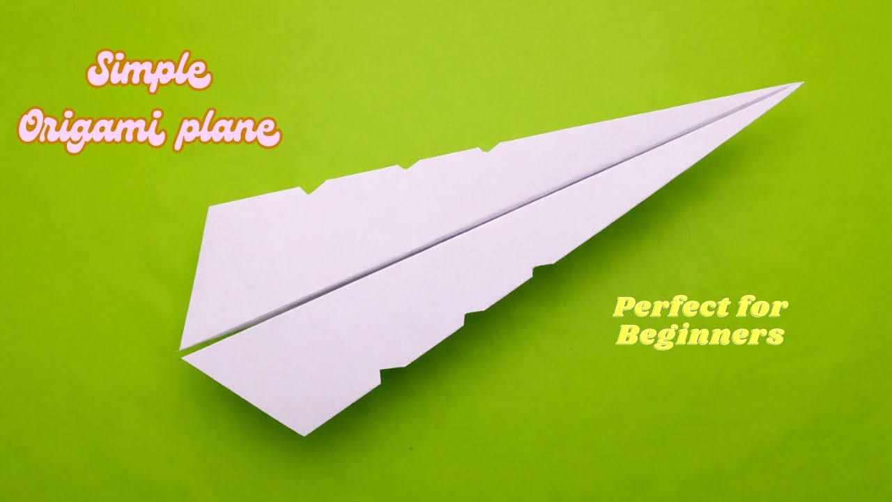 How Make Paper Plane Easy  - Simple Origami Jet Plane