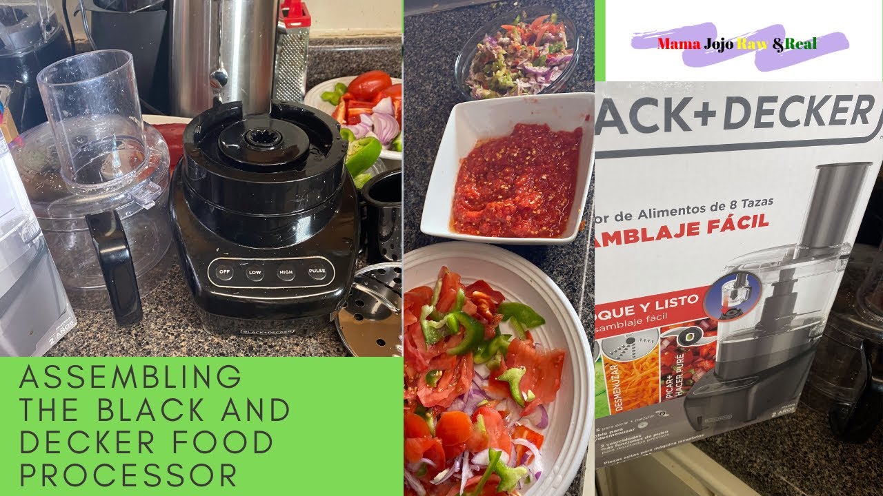 How to assemble The black Decker Food Processor andThree Results-The Fasting Lady