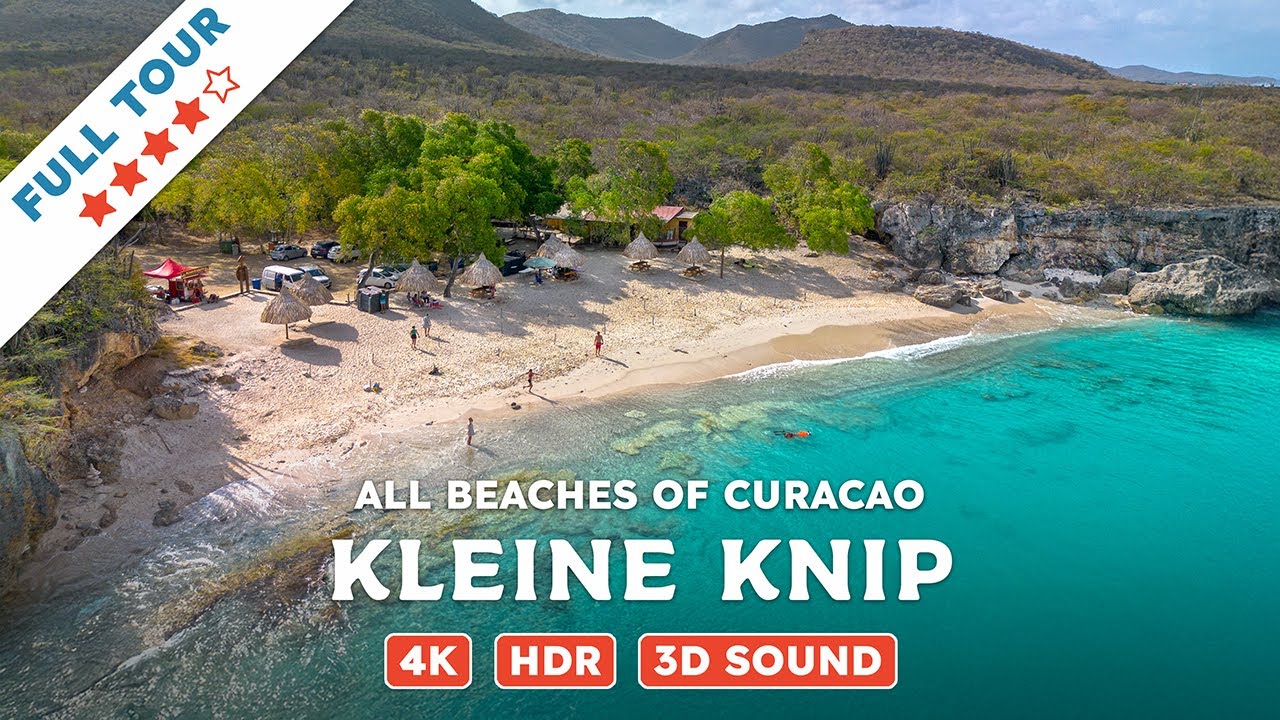 Kleine Knip, Curacao — Beach Walking Videos of ALL Beaches of Curacao (4K, HDR, 3D Sound)