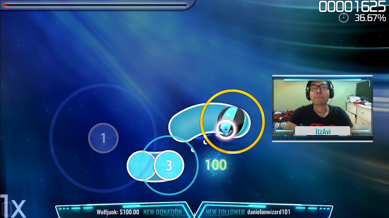Avi Tries to Complete a Hard Dificulty Beatmap