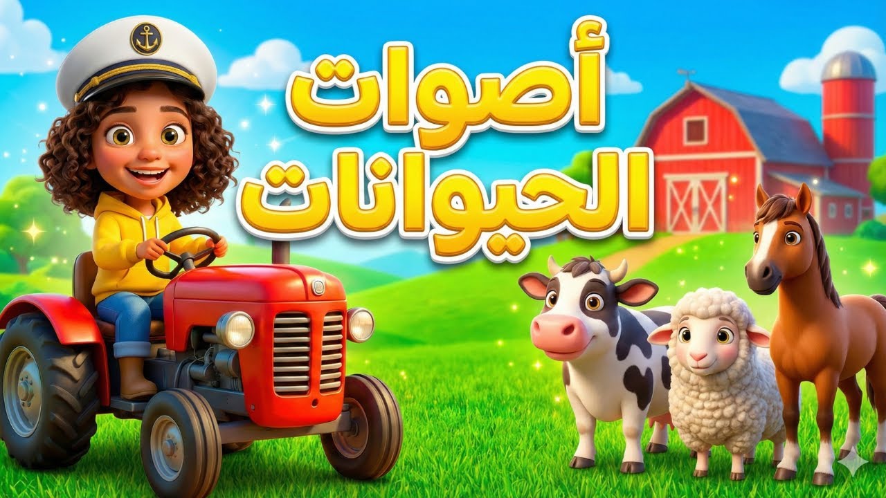 سارة في المزرعة السعيدة 🚜 | تعلم أصوات الحيوانات للأطفال (كرتون تعليمي)