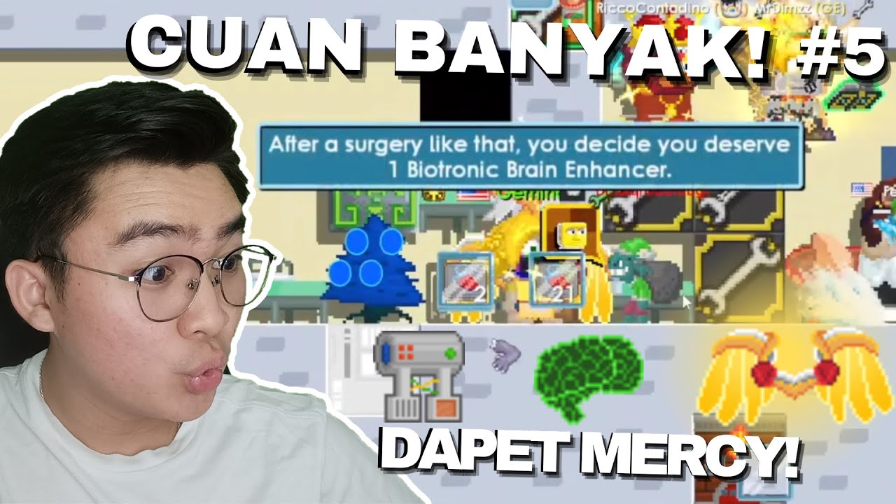 CUAN BANYAK + MENDAPATKAN MERCY!! | Growtopia Road To Dr. Title #5  | Growtopia 2024