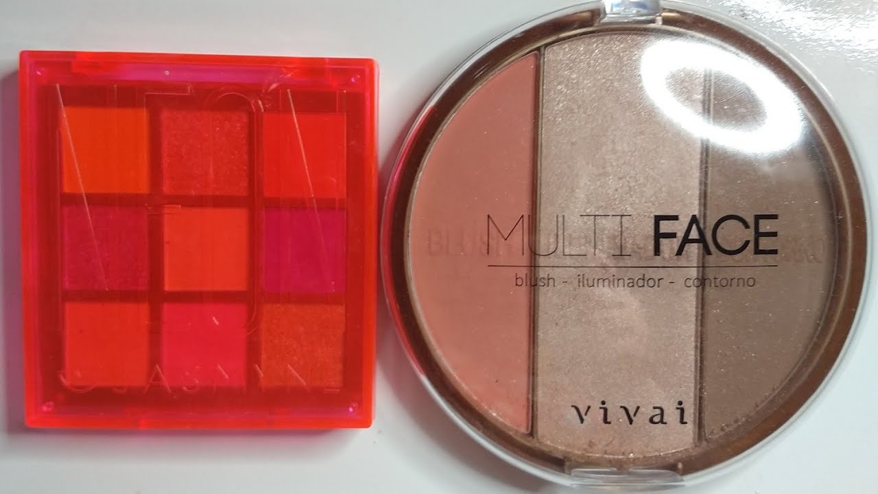 testando a paleta neon da jasmyne e multi face da vivai