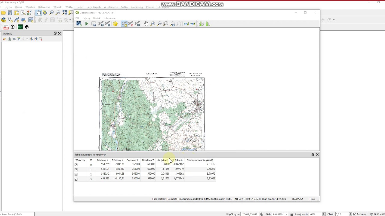 10 Georeferencjonowanie w QGIS cz. 2