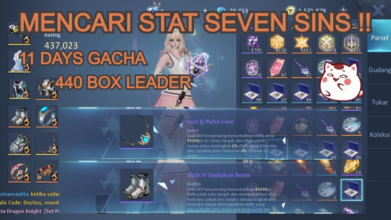Dragon raja SEA - Dapat Banyak Stat Dari Gacha 440 Box Leader !!