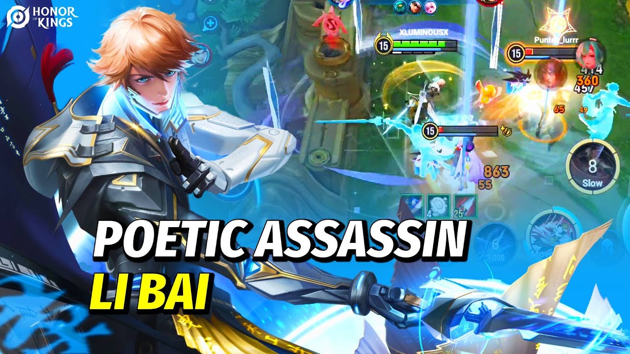 Li Bai (Lyricist) hok Gameplay | S6 100⭐ | 13 Kills | Honor of Kings | Sentient weapon skin