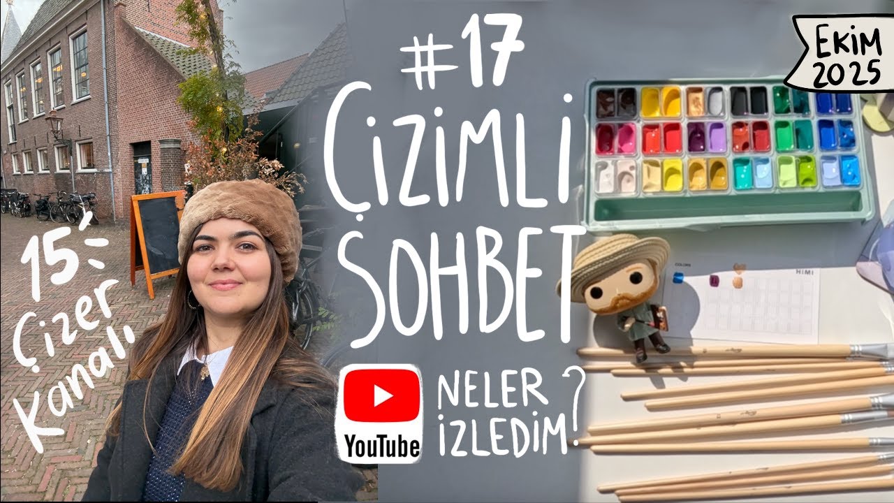 #17 Çizimli Sohbet, 15 Çizer Kanal Önerisi, HIMI Guaj kutu açılımı #himigouache