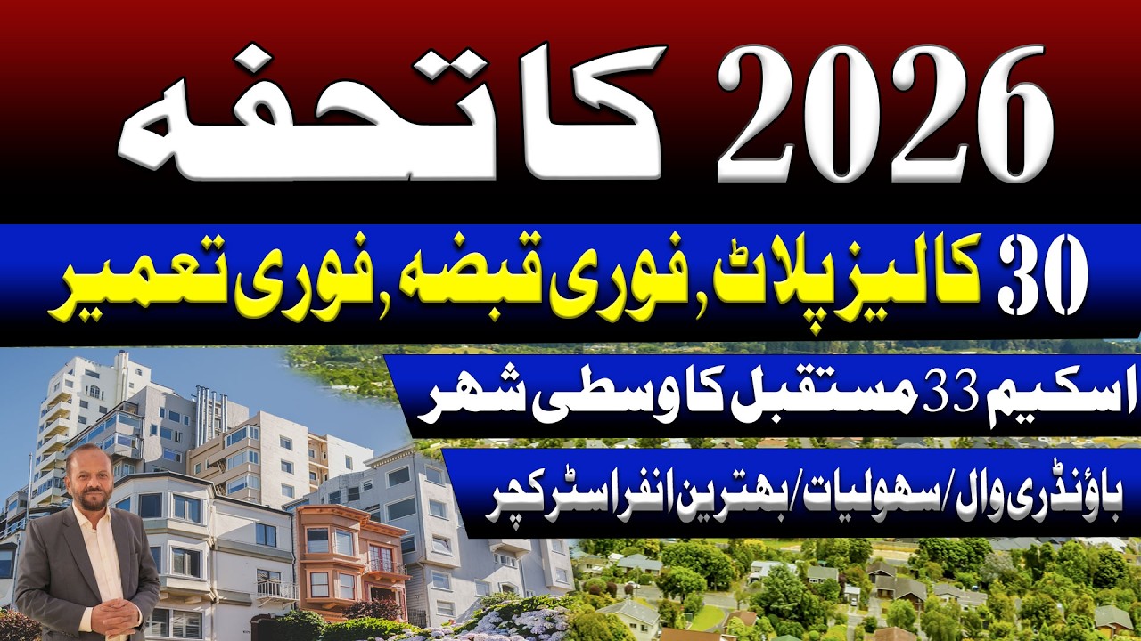 Low Cost Plots In Scheme 33 | 99 Years Lease Boundary Wall Society | Ahsan Town Scheme 33 Karachi