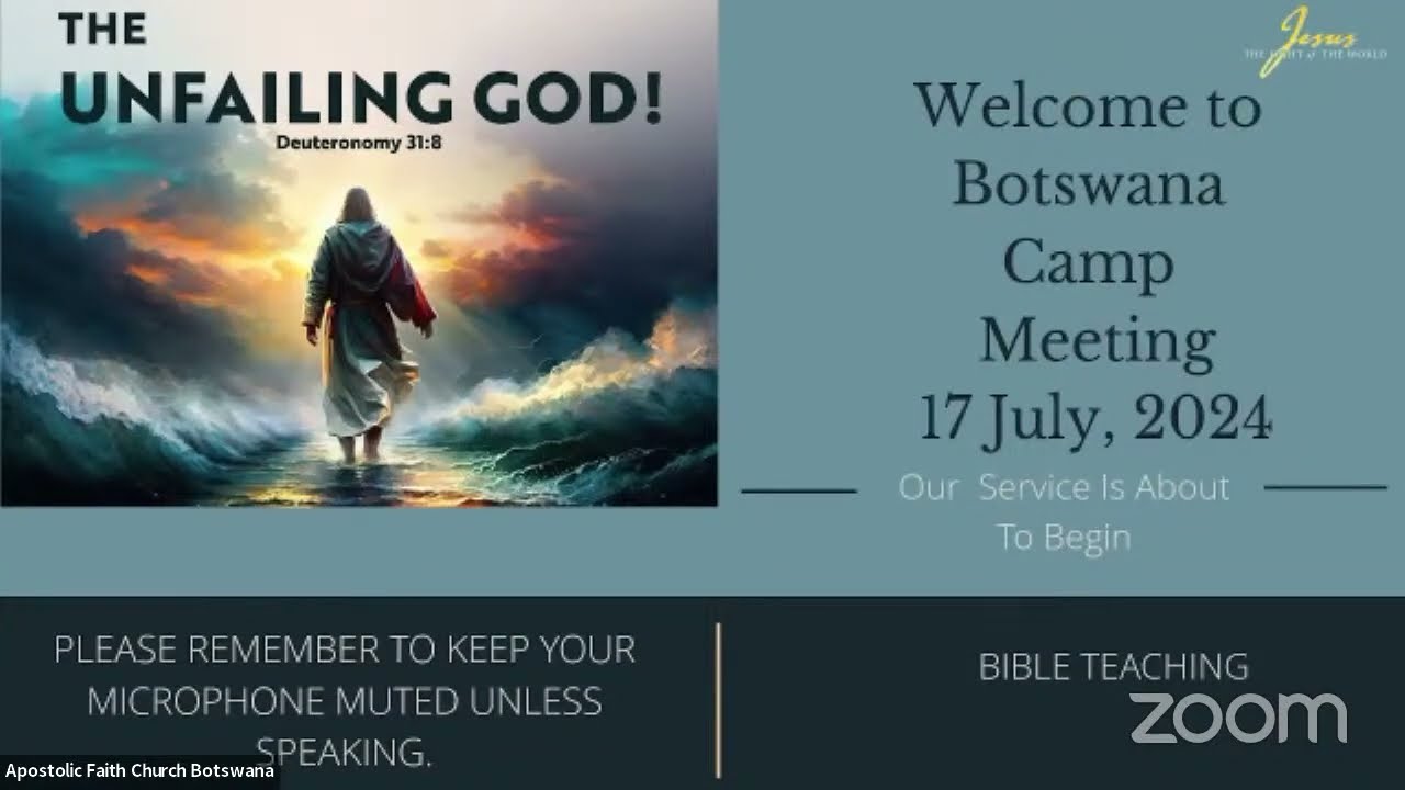 Botswana Annual Camp Meeting Bible Teaching 17.07.2024