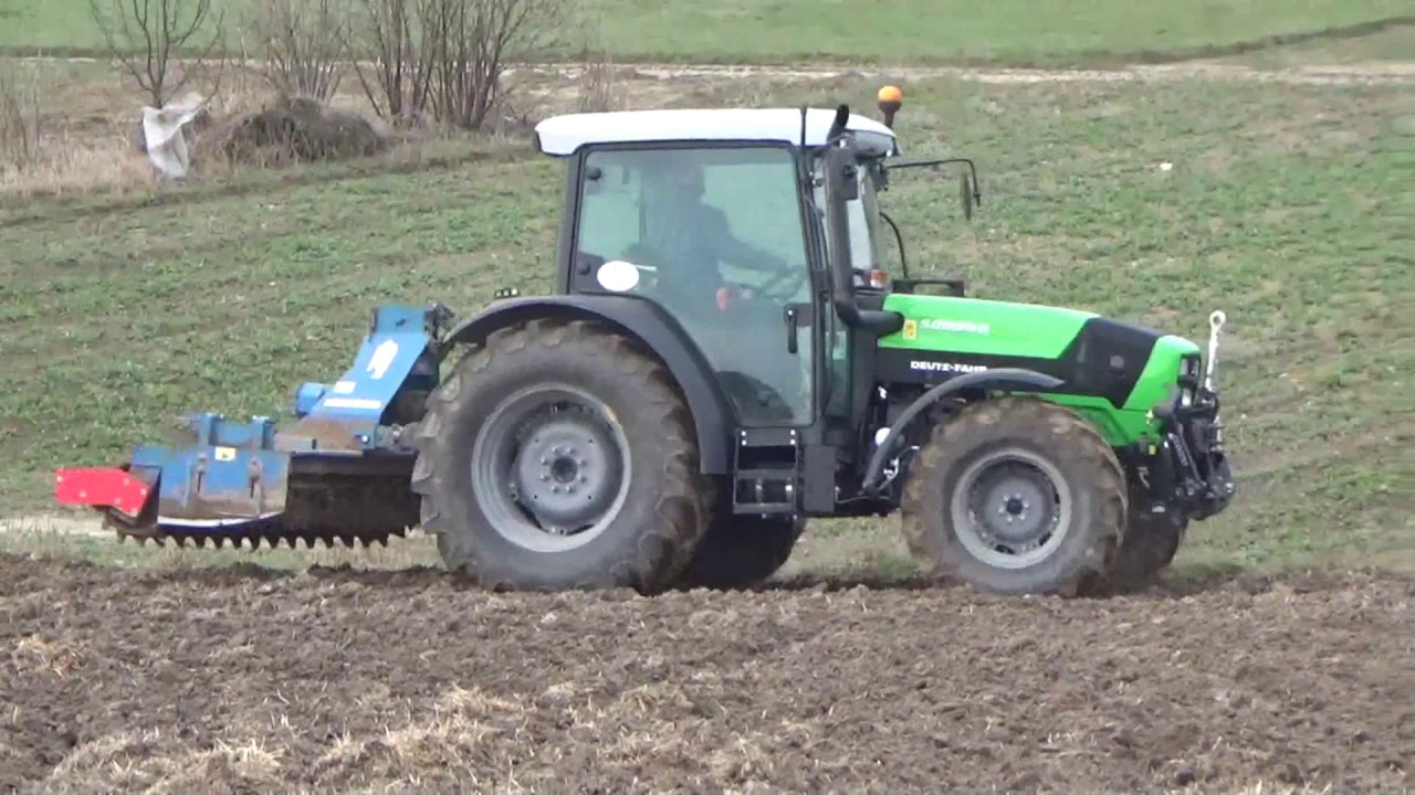 DeutzFahr 5090.4D + Brona aktywna RabeWerk WMKE uprawa