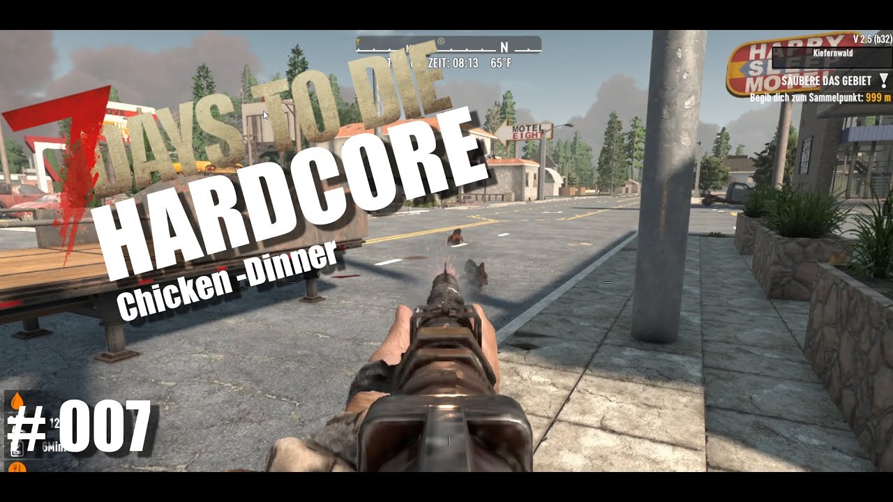 7 Days To Die 🧟 HARDCORE Lets Play – Folge 007  Horde Basis + Food Loot Jackpot!