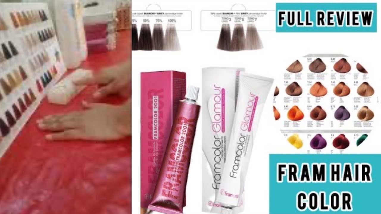 Fram colour glamour | framesi hair colour protective coverage technology @Mahrozmakeup 
