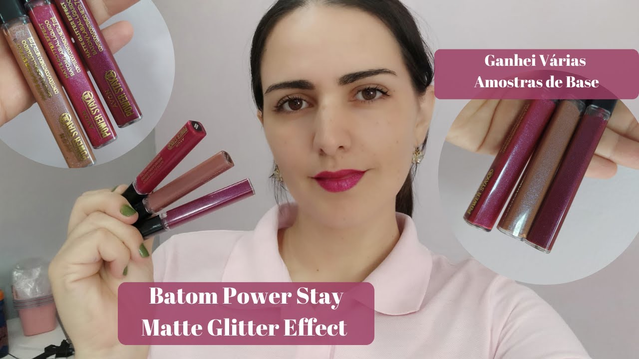 Conheça o Batom Power Stay Matte Glitter Effect