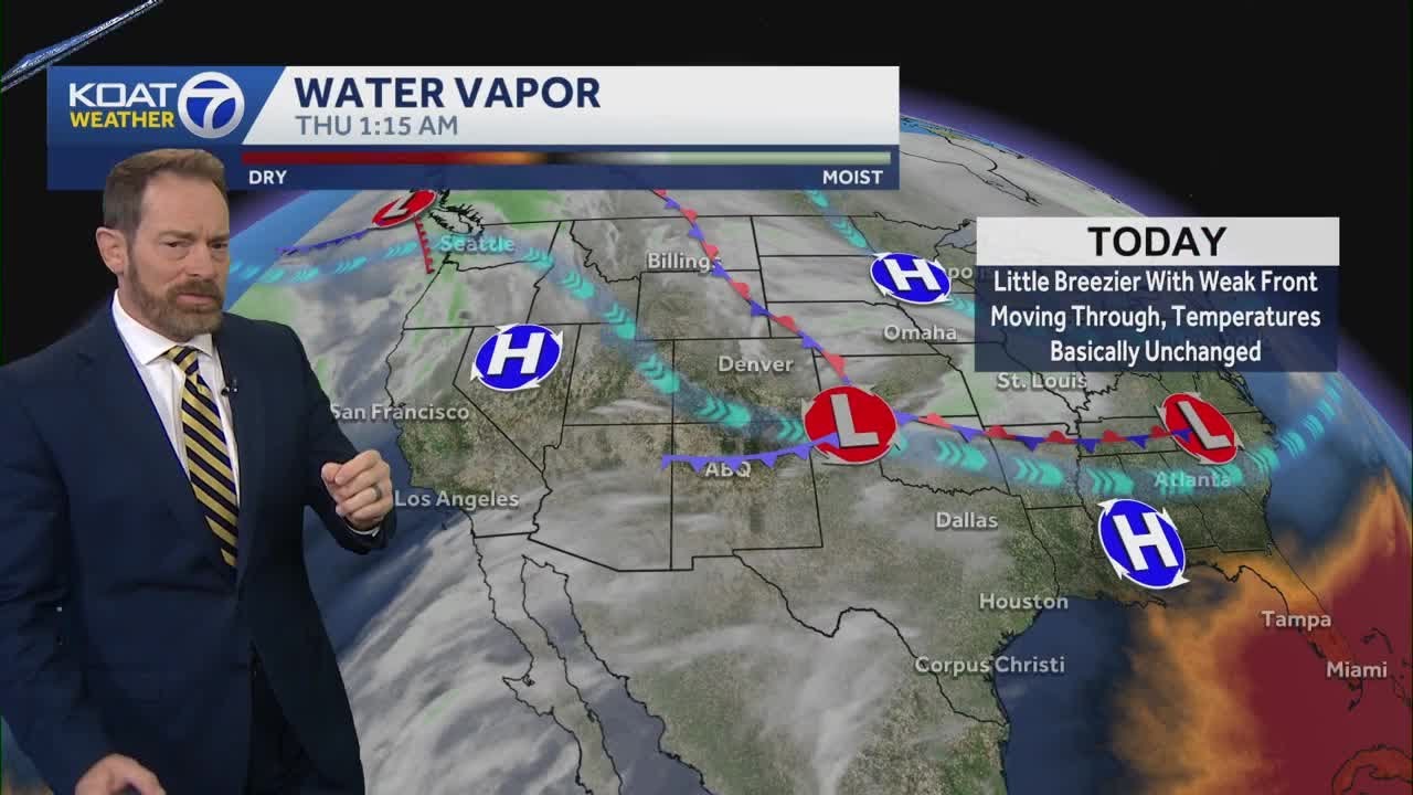 Cool & generally quiet across the state today with a slight afternoon breeze