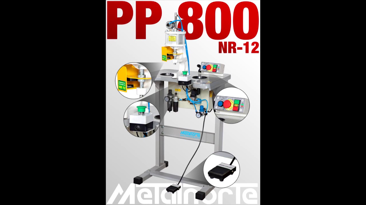PP 800 NR 12 - Prensa Pneumática - Metalnorte
