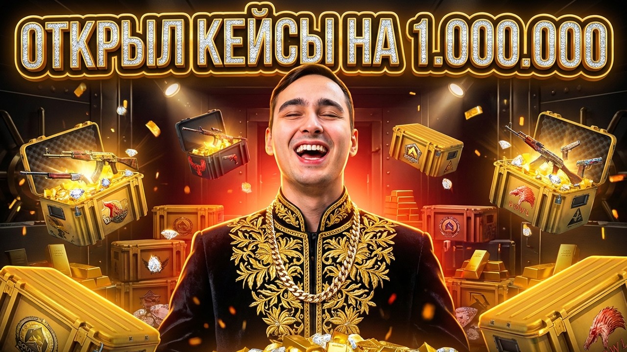 ОТКРЫТИЕ КЕЙСОВ НА МИЛЛИОН РУБЛЕЙ - ДА, Я Е*АНУТЫЙ ! Кейсы CS 2 ! Открытие Кейсов на Сайте