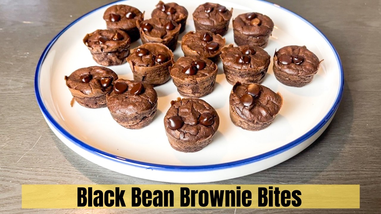 Healthy Black Bean Brownie Bites | DELISH!