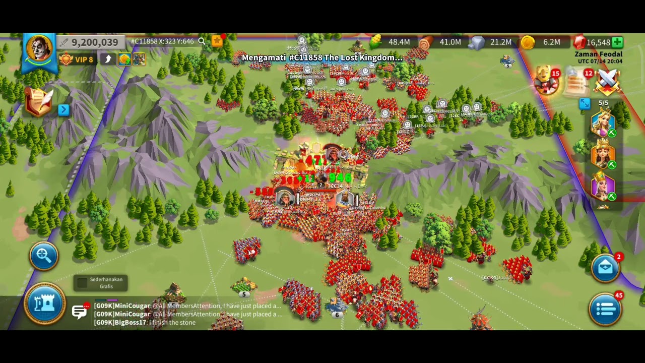 DETIK DETIK JEBOLNYA PASS 7 KD INDO 2518 PUNJAK JAYA //RISE OF KINGDOM