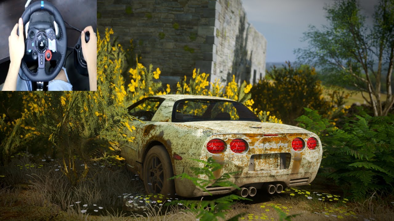 Rebuilding A Chevrolet corvette c5  - Forza Horizon 4 (Steering Wheel + Shifter) Gameplay