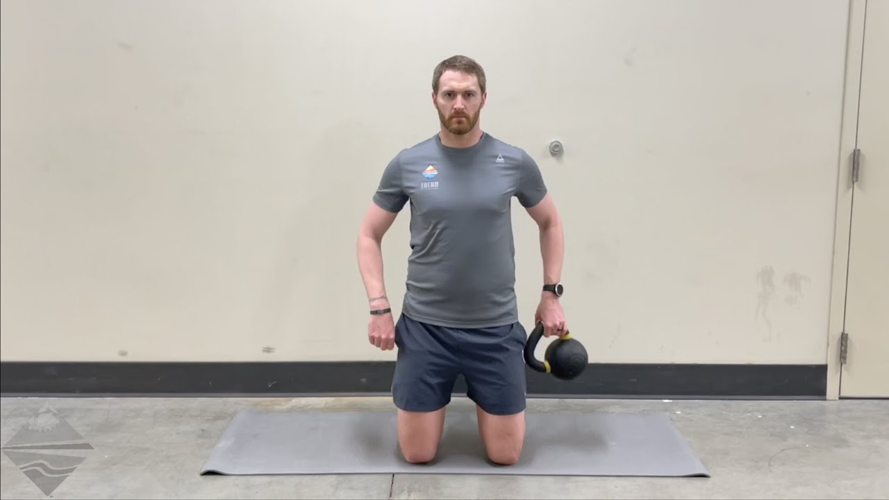 Tall Kneeling Kettlebell Halo (low) | Strength for Runners