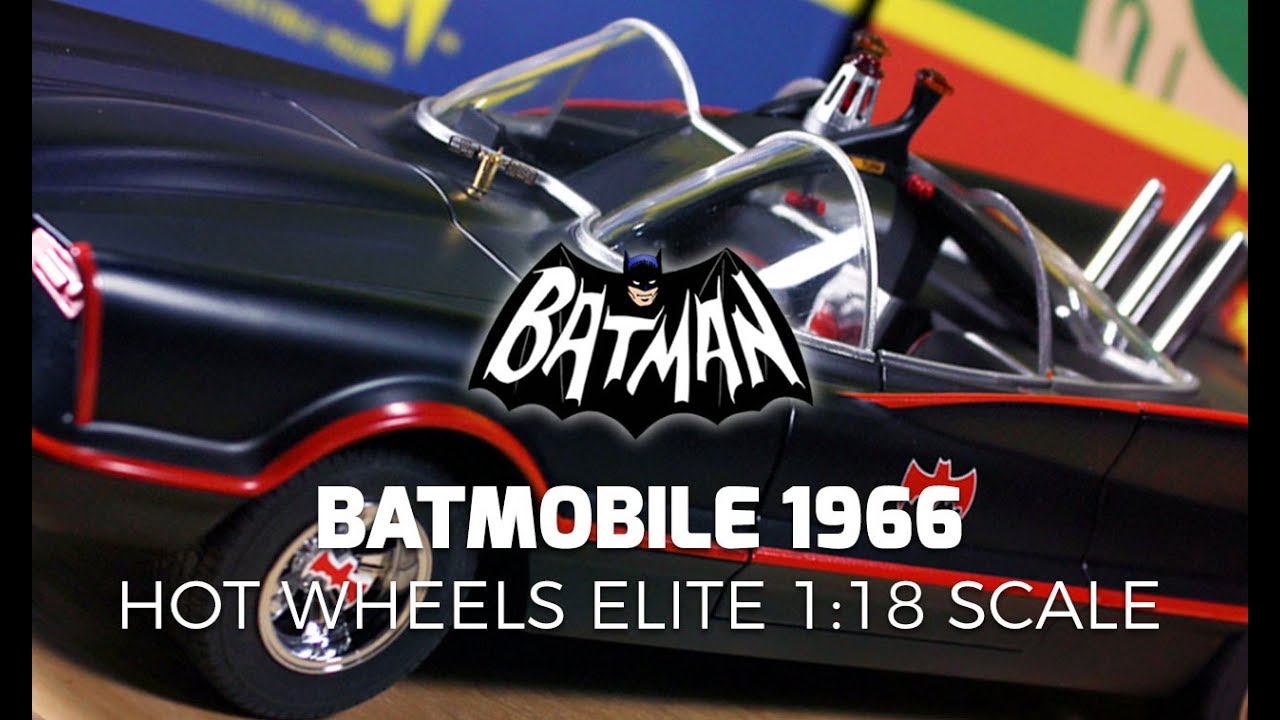 Hot Wheels Elite Batmobile 1966 1:18 Scale Diecast