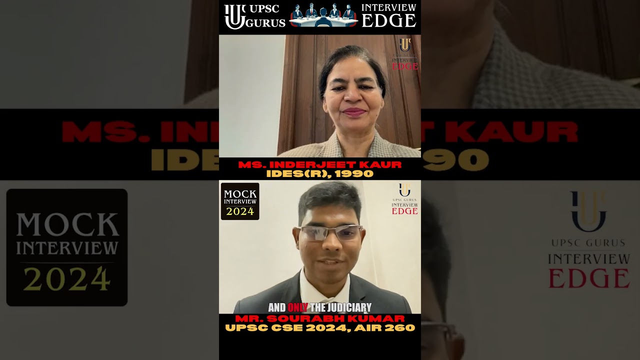 UPSC Mock Interview 2024 | AIR 260 Faces Collision Question | Interview Edge