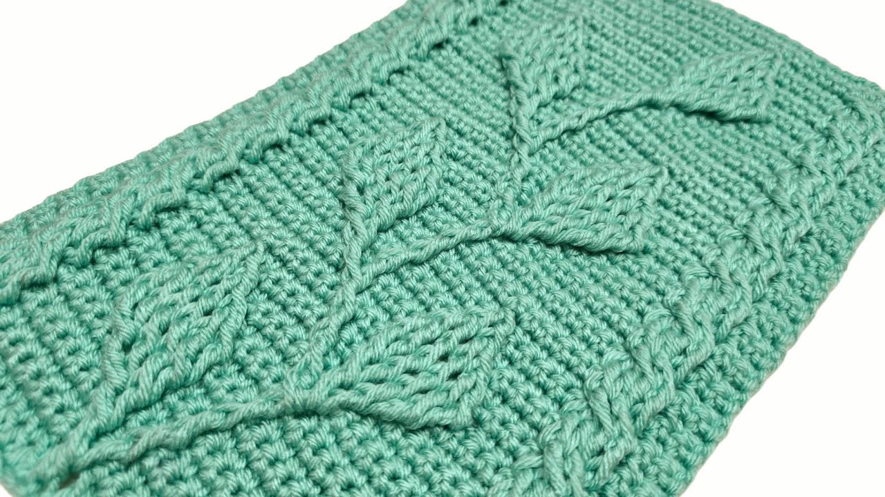 Crochet Cable Stitch For Blankets and Scarfs - Climbing Vine Cable Combo