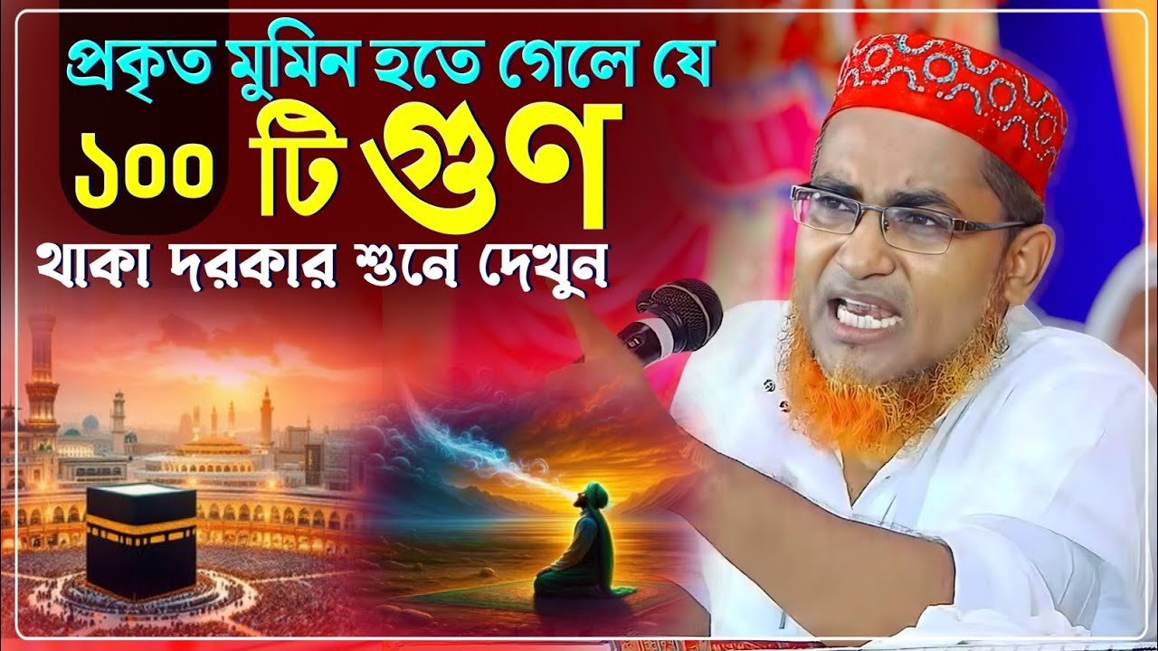 খাঁটি মুমিন হতে গেলে যে ১০০টি গুণ লাগে শুনে দেখুন /Abdullahil Maruf Waz/আব্দুল্লাহিল মারুফ ওয়াজ