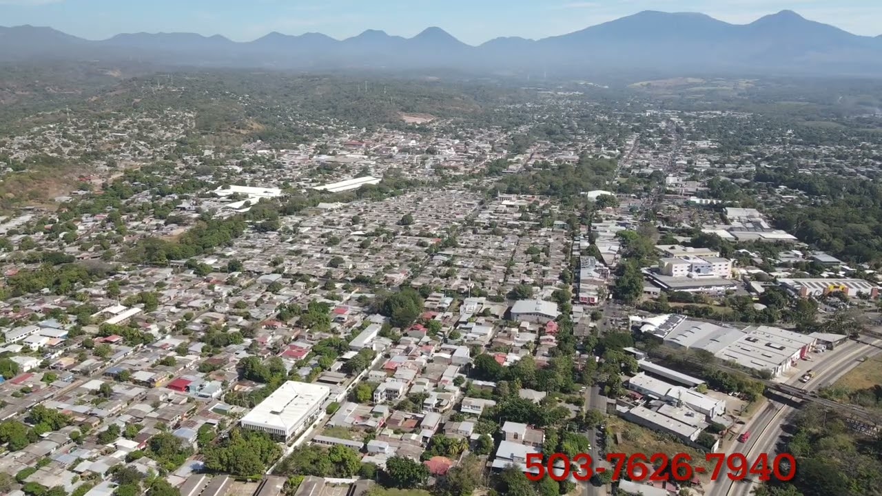 Mira la casa de venta en sonsonate desde el dron 