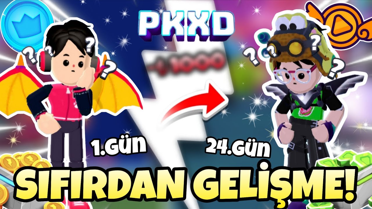 PKXD'DE SIFIRDAN HESAP AÇITIM VE GELİŞTİRDİM?! (PARAM BİTTİ) | @valeriusuchiha 