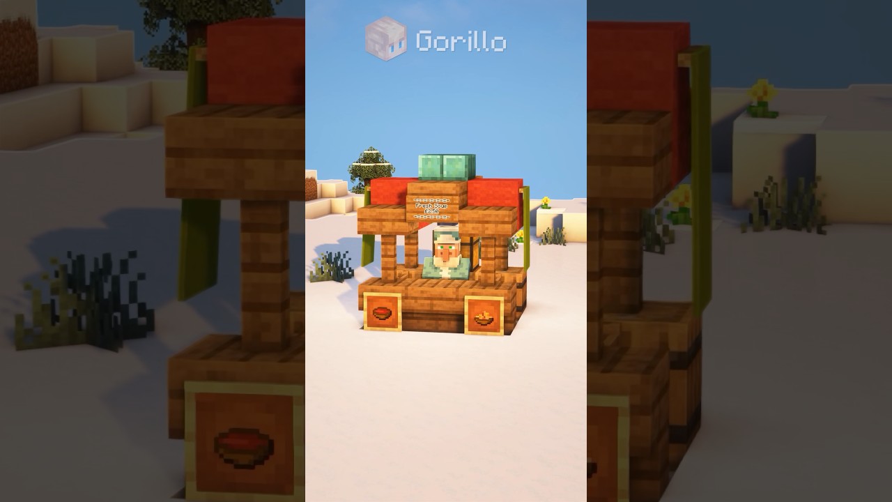 Market Stall in Minecraft🎄 #HolidaysWithYouTube