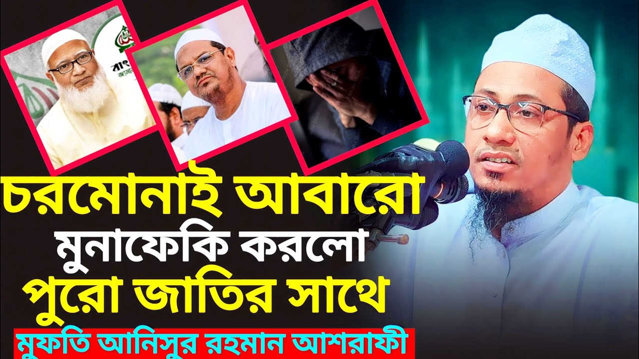 চরমোনাই আবারো মুনাফেকি করলো, পুরো জাতির সাথে, মুফতি আনিসুর রহমান আশরাফী, anisur rohman asrafi 