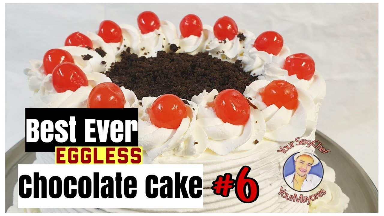 Best Ever Eggless Chocolate cake with vanilla Frosting || Eggless chocolate cake|| YourMayores