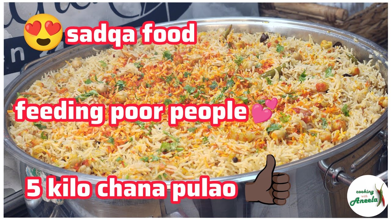 5 Kilo Chana Pulao for Poor People | Sadqa Food Distribution | Rice & Chickpeas Recipe | Chana Pulao