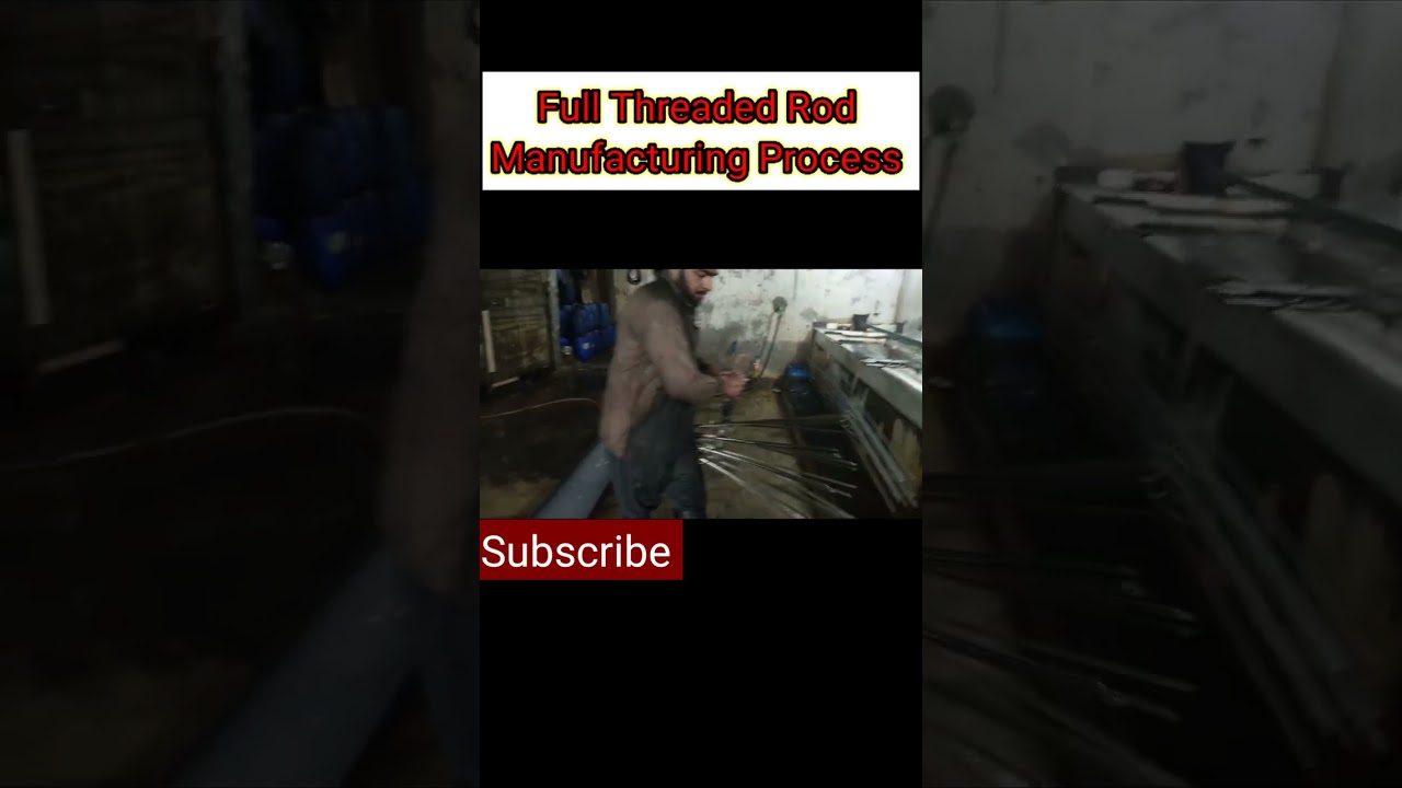 Full Threaded Rod Manufacturing Process in local factory | #fullthreaded #rod #shorts