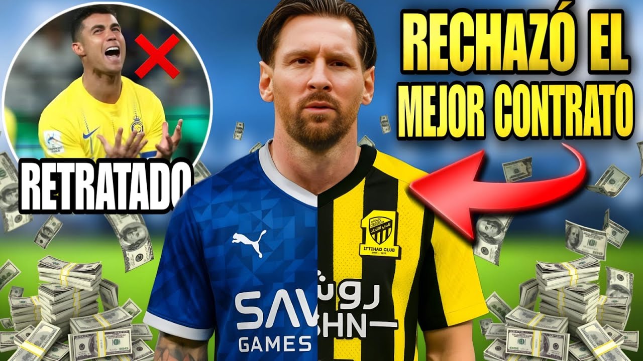 🚨 MESSI RECHAZÓ los MEJORES CONTRATOS de la historia 🤯 ÁRABES le ofrecían mucho más que a CR7 🤣