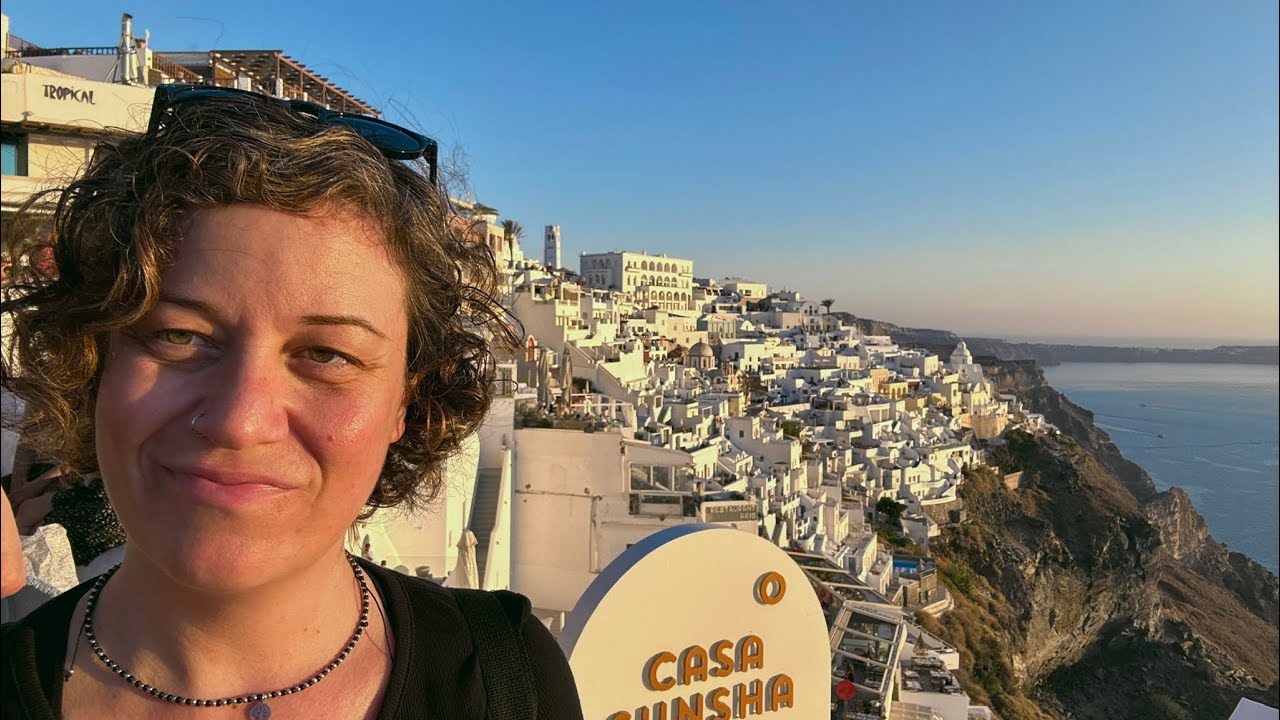 Exploring FIRA, the capital of Santorini, Greece
