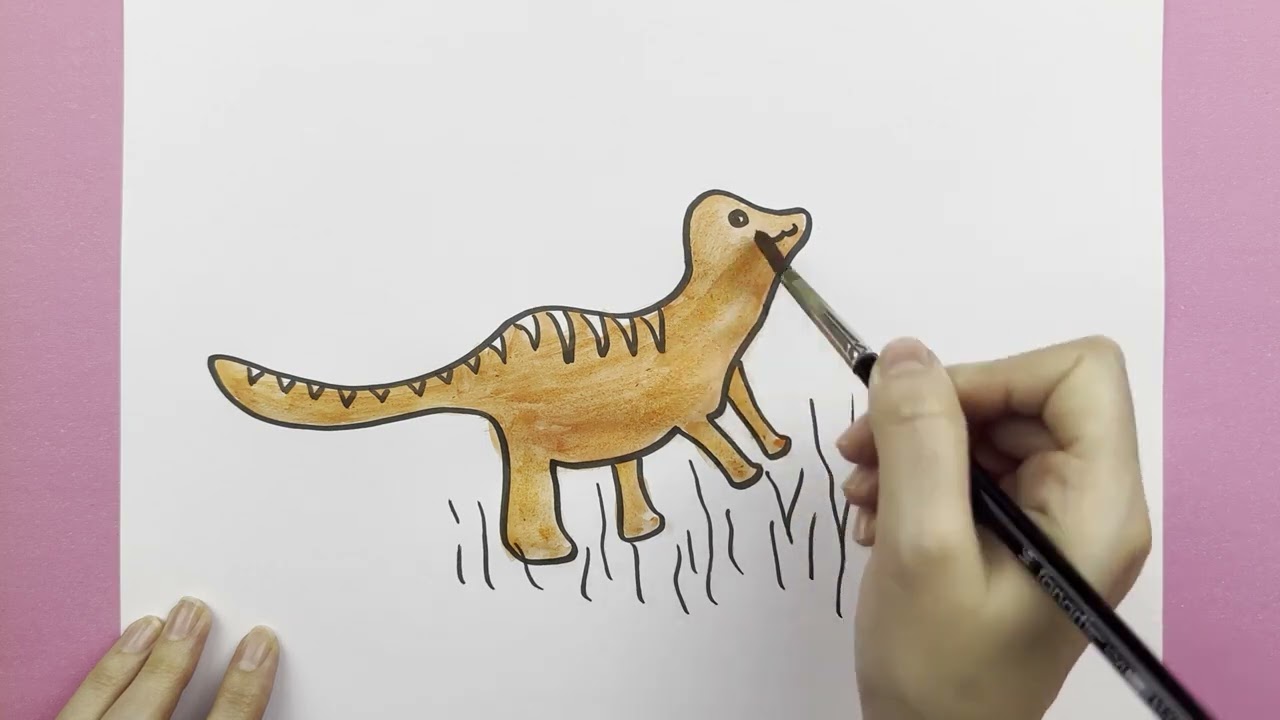 Easy & Fun Watercolor Dinosaurs  A Beginner's Guide to Drawing & Painting