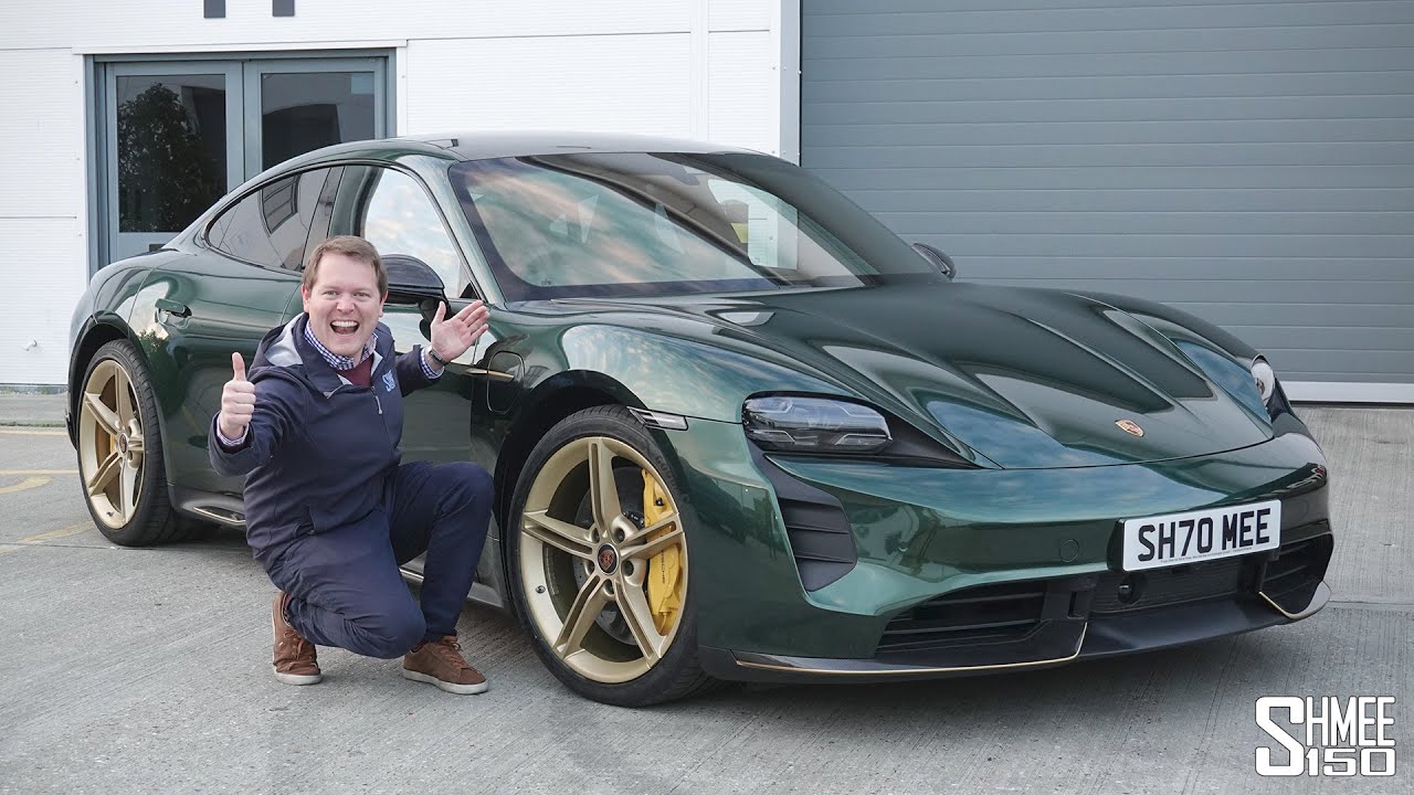 My Porsche Taycan is COMPLETE! Wrapped in Midnight Green and Gold