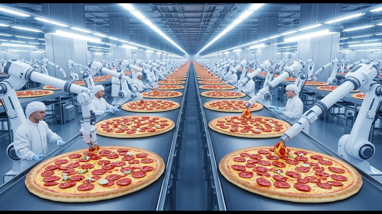 How Frozen Pizza Is Made for the Entire World Full Process