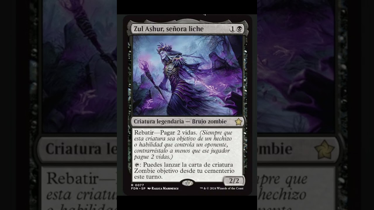 Zul Ashur, se&ntilde;ora liche. Zul Ashur, Lich Lord. #mtg #magicthegathering #mtgarena #mtga #mtghispano