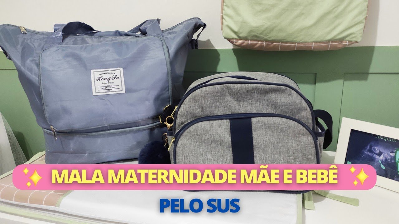 Mala maternidade mãe e bebê pelo SUS, somente essencial