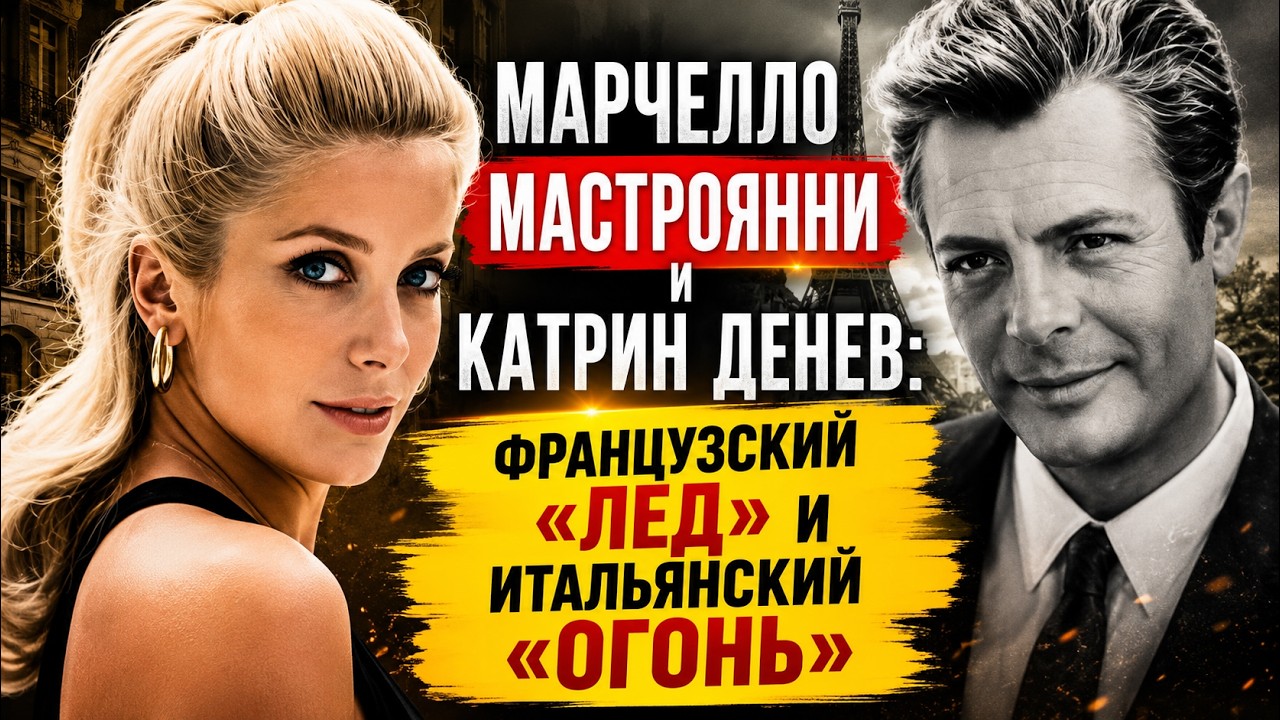 История любви: французский «лед» и итальянский «огонь». Марчелло Мастроянни и Катрин Денев.