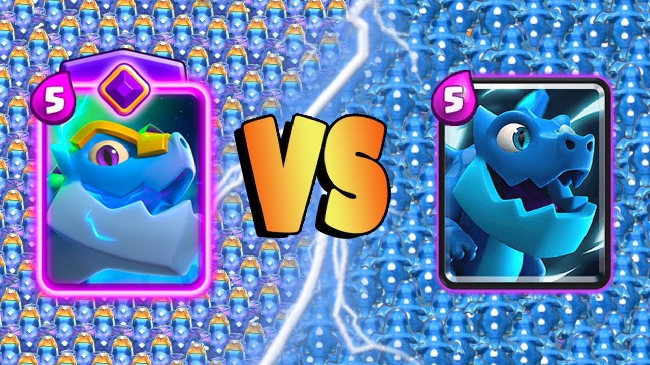 EVOLVED ELECTRO DRAGON Vs ELECTRO DRAGON - Clash Royale Challenge