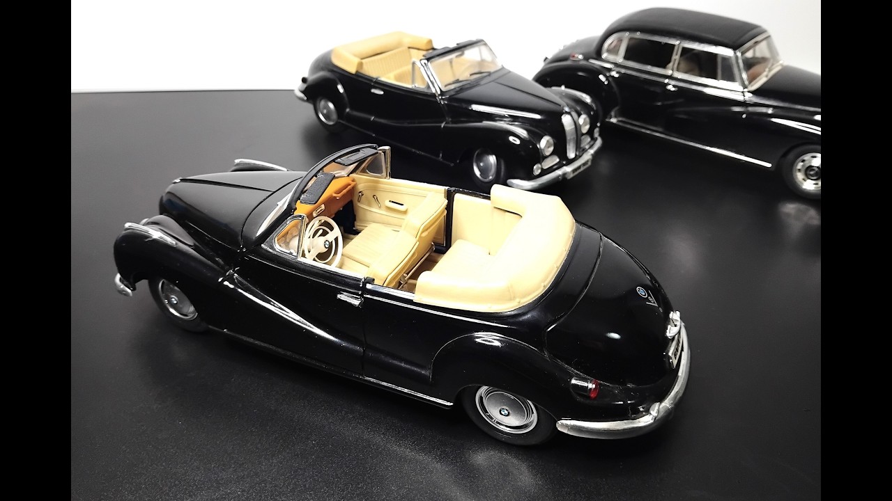 BMW 502 - CABRIO - BAROCKENGEL - SCALE 1/18 - MAISTO - DIECAST UNBOXING (501) V8